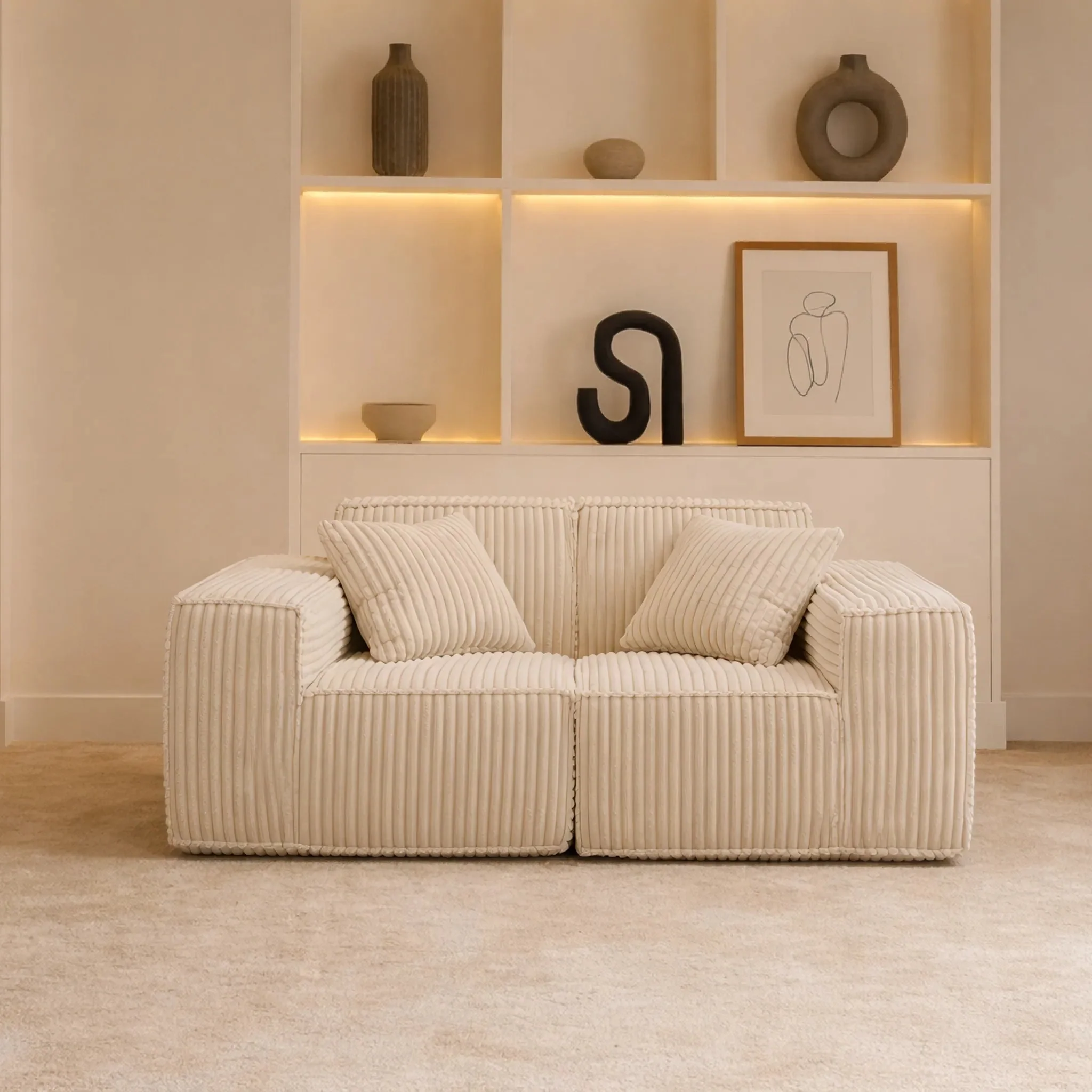 Puffy Domino Loveseat - Image 13