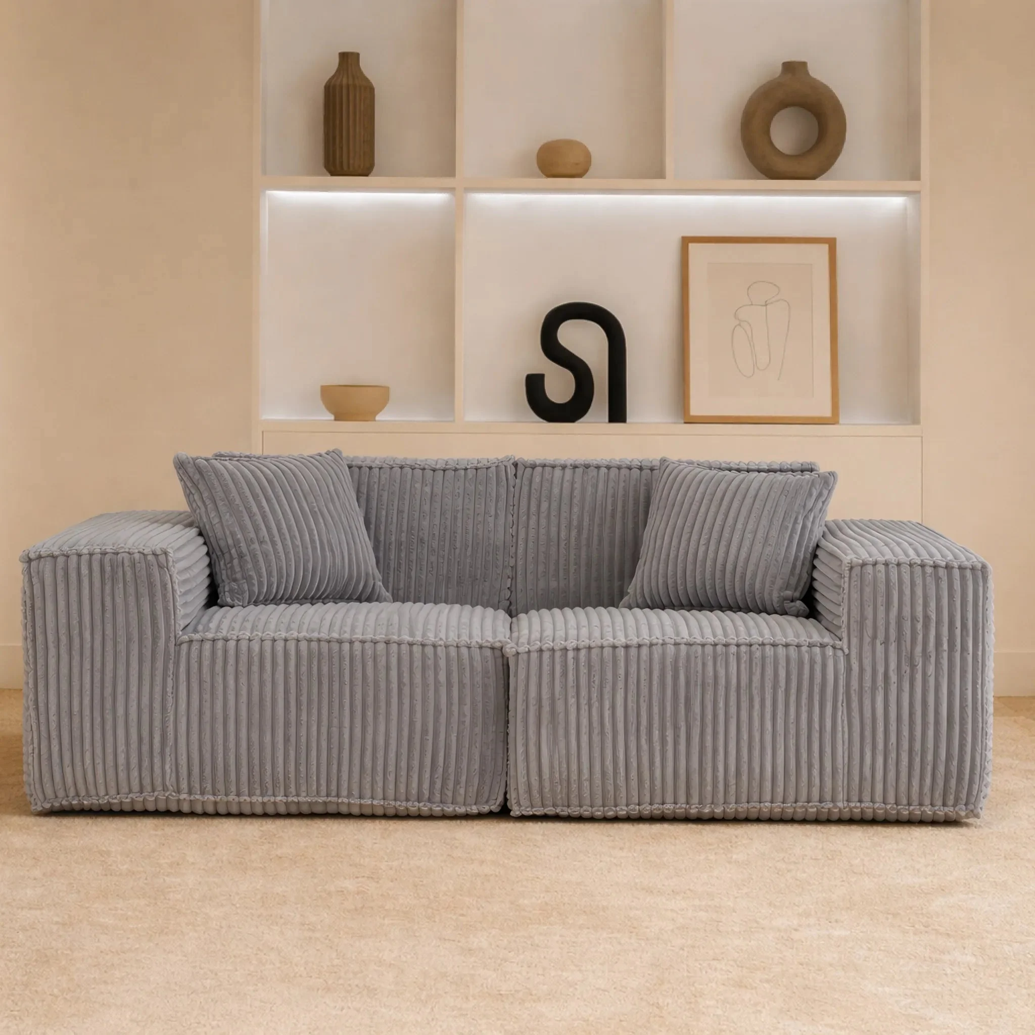 Puffy Domino Loveseat - Image 19