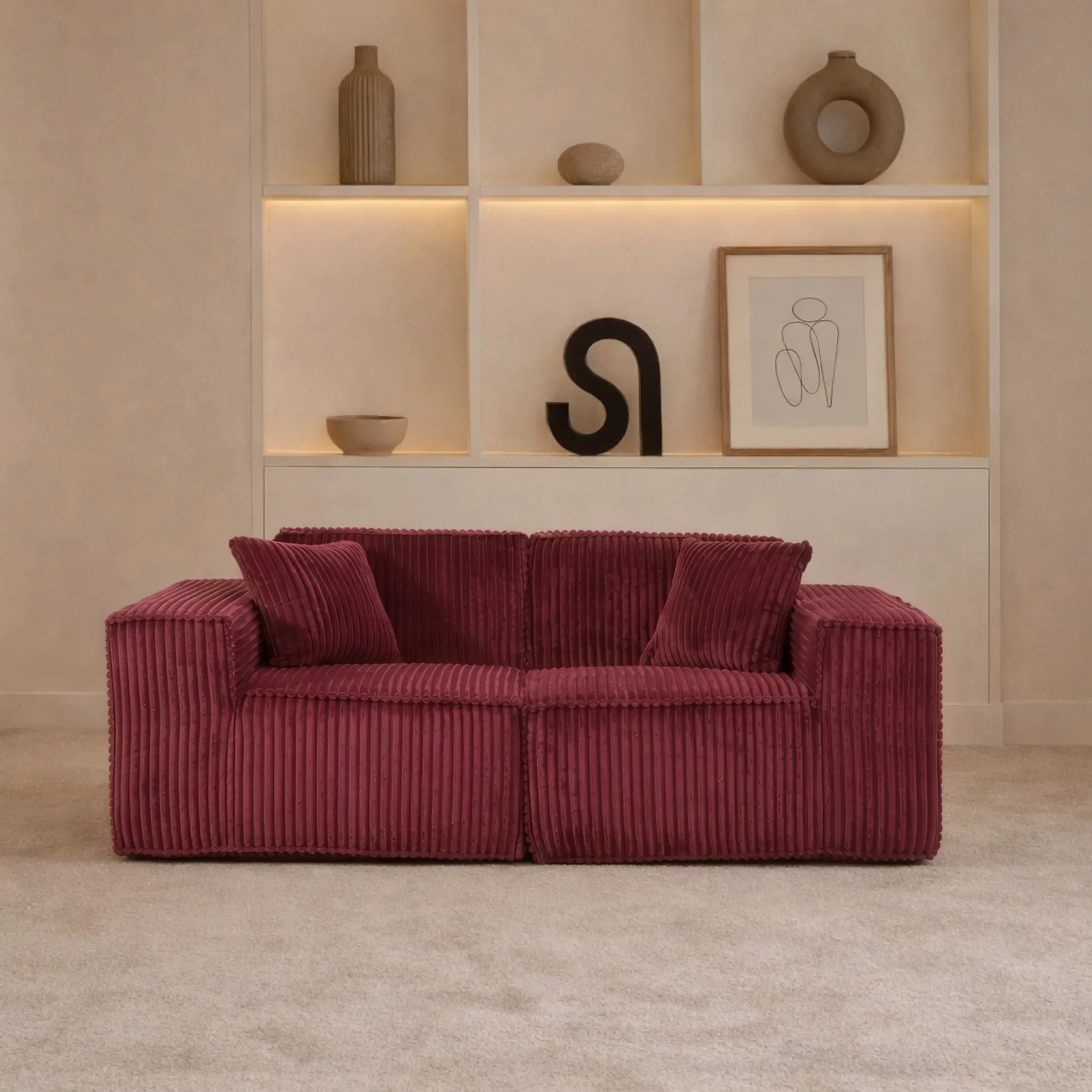 Puffy Domino Loveseat - Image 25