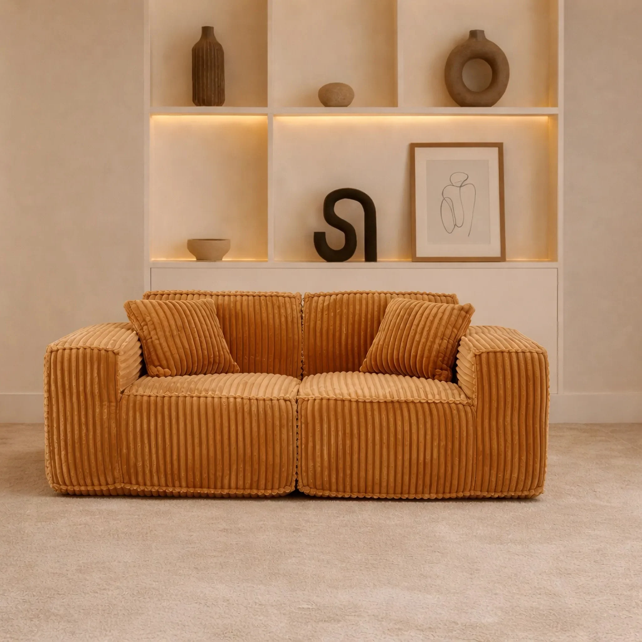 Puffy Domino Loveseat - Image 43