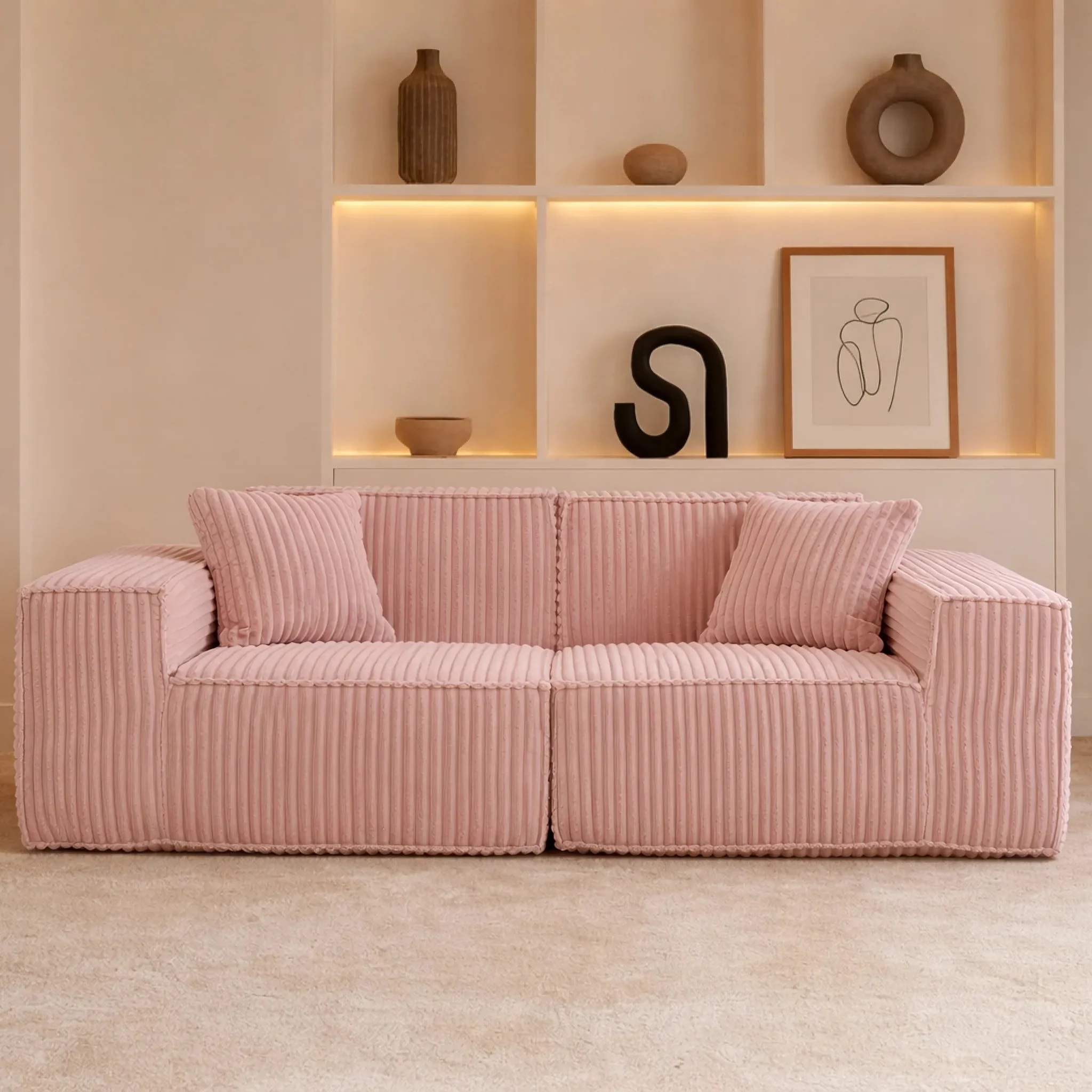 Puffy Domino Loveseat - Image 49